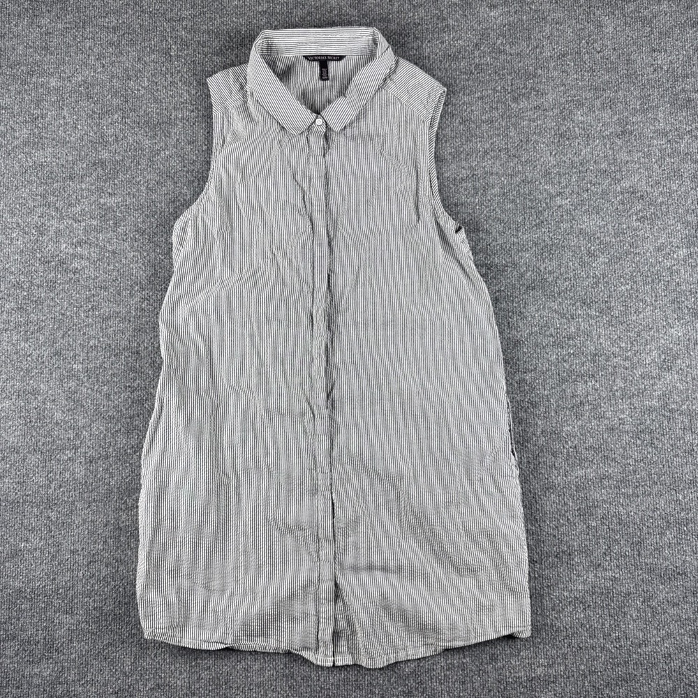 Victoria's Secret‎ Striped Sleeveless Mini Dress Collared Casual M
